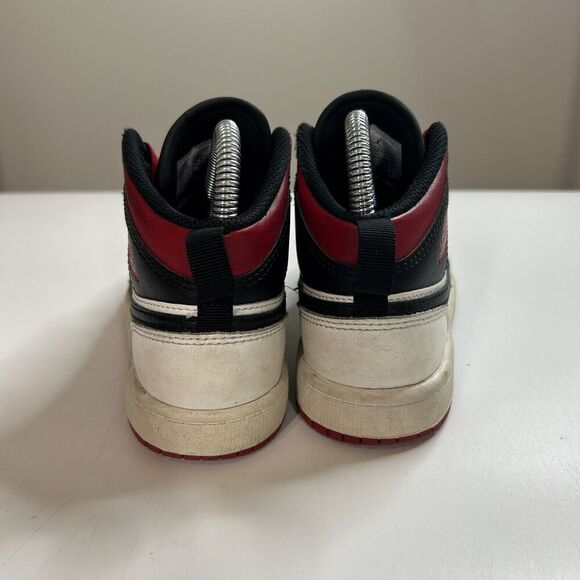 Nike Air Jordan 1 Retro GS Old Love Sz 1Y 307383-102 Black Toe Bred Chicago - Picture 6 of 8